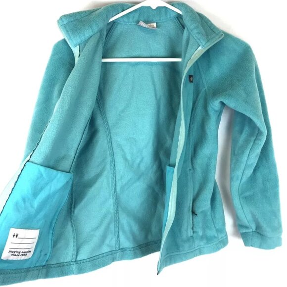 Columbia Girl’s Size Medium Blue Lightweight Jacket , Missing Zipper - Picture 2 of 4